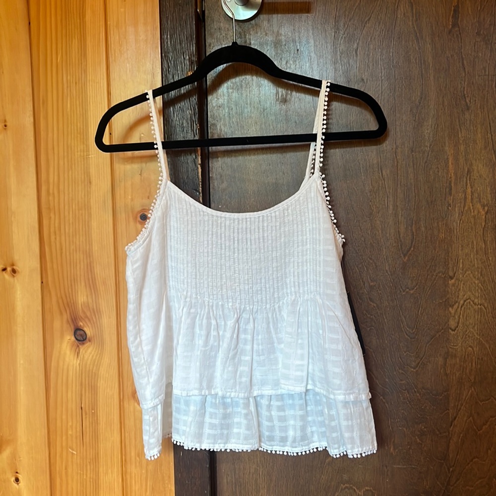 White Zara tank top in size S. Never worn